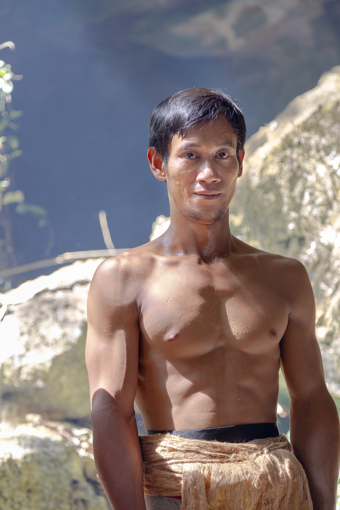 Cave Punan Batu - Hunter-gatherers - tribe leader portrait