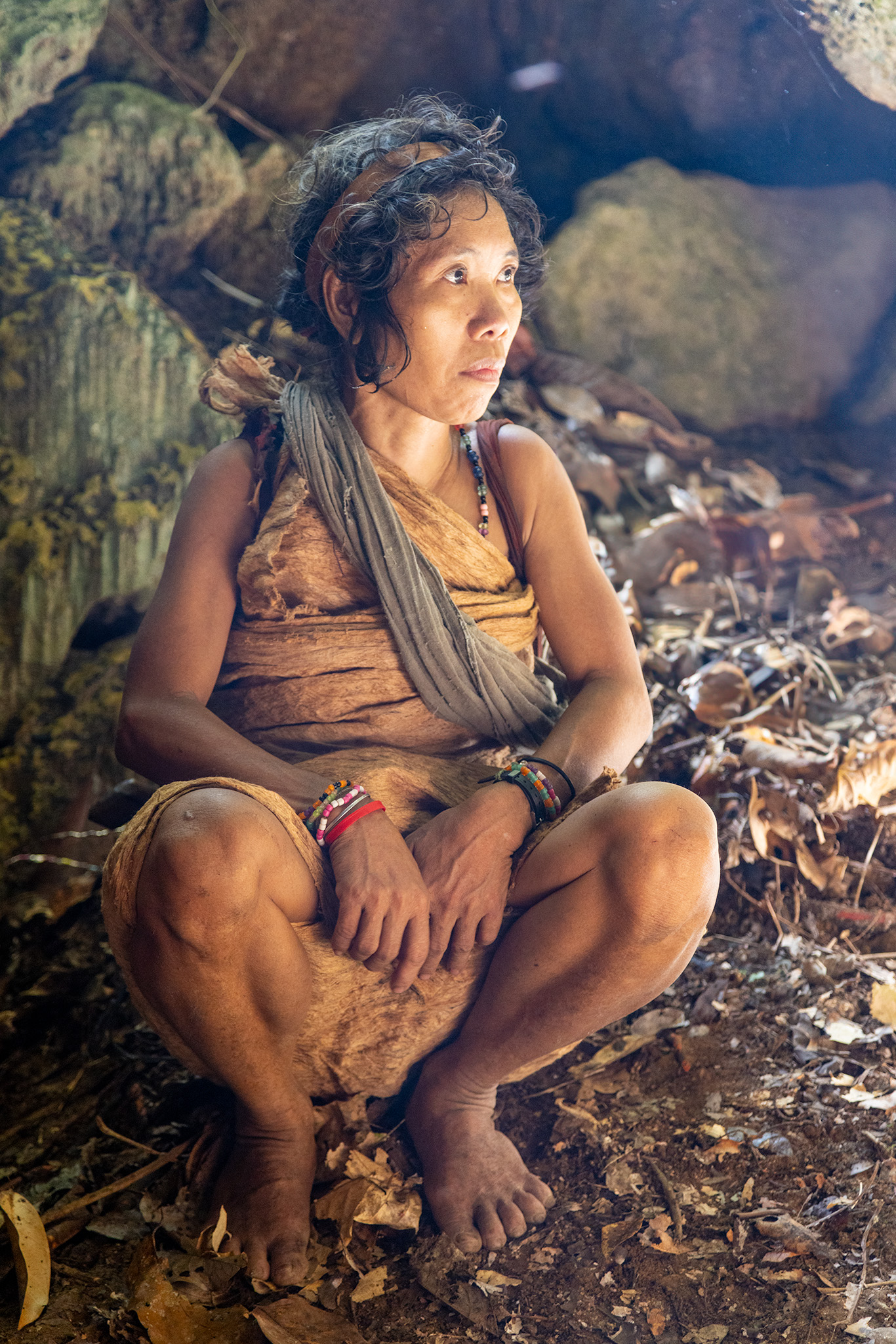 Cave Punan Batu - Hunter-gatherers - woman portrait